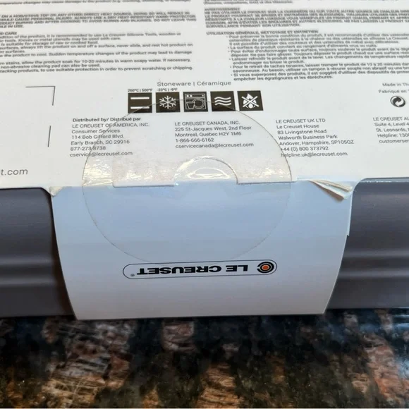 NWT Le Creuset Stoneware Rectangular Baker Set - Gray - Picture 5 of 7